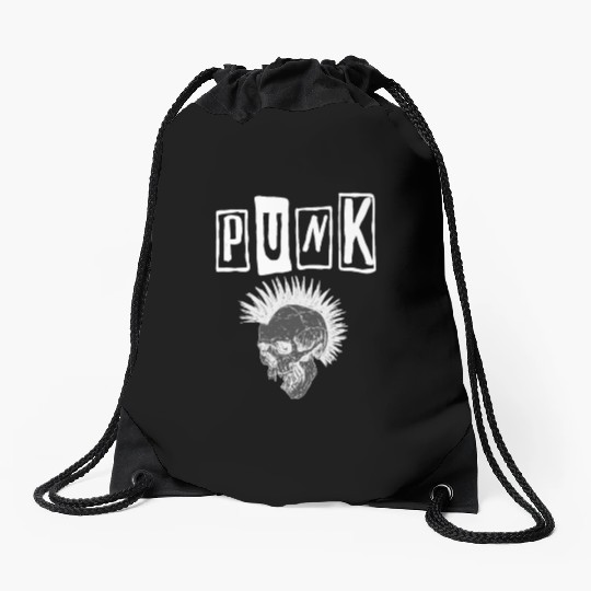 Classic Punk Drawstring Bags