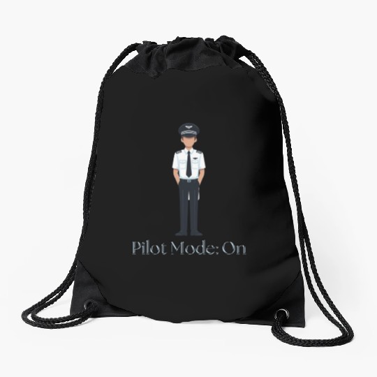 Pilot Mode on - Drawstring Bags for Pilots