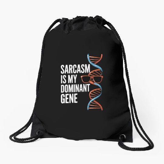 Sarcastic Genealogy DNA Test Genetics Biologist Drawstring Bags