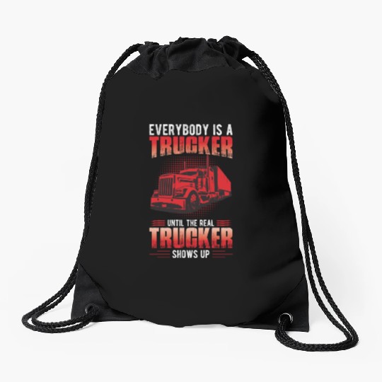 Truck Driver Collection Drawstring Bags