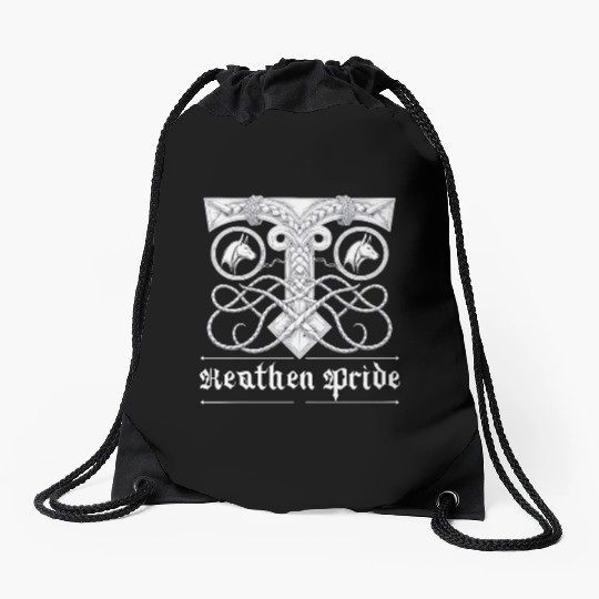 Asatru Valhalla Scandinavian Pride Norsemen Viking Drawstring Bags