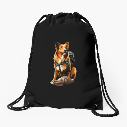 Dogs Mountaineering / Hiking Dog Drawstring Bags