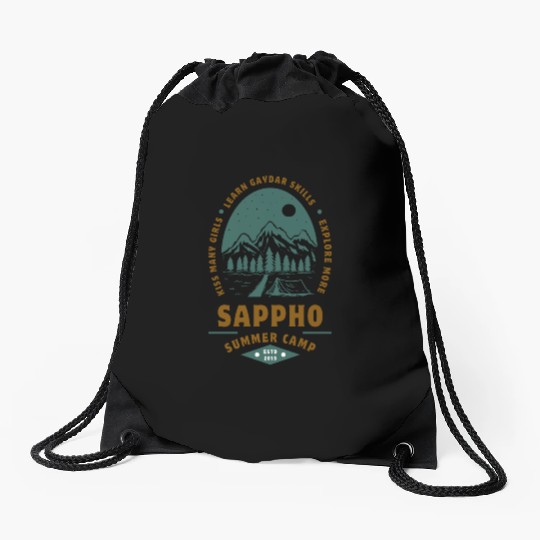 Sappho Summer Camp Drawstring Bags – Lesbian,wlw design