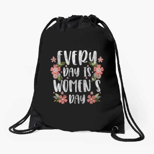 Women's Day Power Important Frida Drawstring Bags