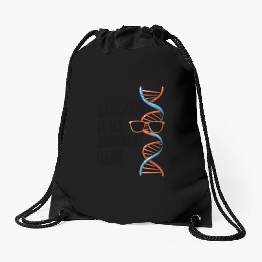 Sarcastic Genealogy DNA Test Genetics Biologist Drawstring Bags