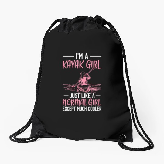 Kayaking Paddling Lover Kayak Kayak Girl Much Drawstring Bags