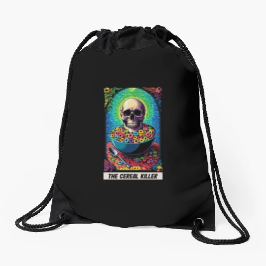 The Cereal Killer Drawstring Bags