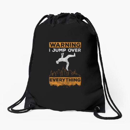 Freerunning Jumping Courageous Fast Drawstring Bags