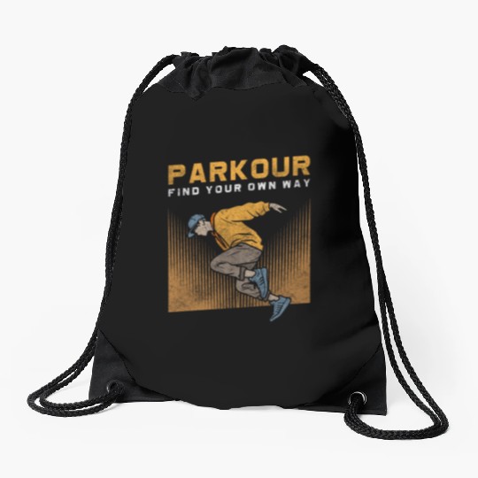 Parkour Extreme Underground Stunt Drawstring Bags