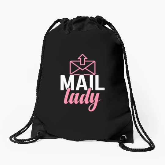 Mail Lady Postal Service Postman Worker Drawstring Bags
