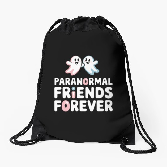 Paranormal Comedy Funny Ghost Humor Lighthearted Drawstring Bags