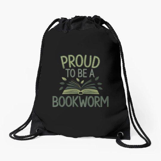 Proud Teacher, Passionate Reader Drawstring Bags