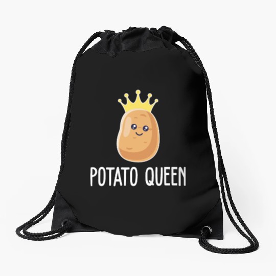 Potato Queen Potato Lover Drawstring Bags