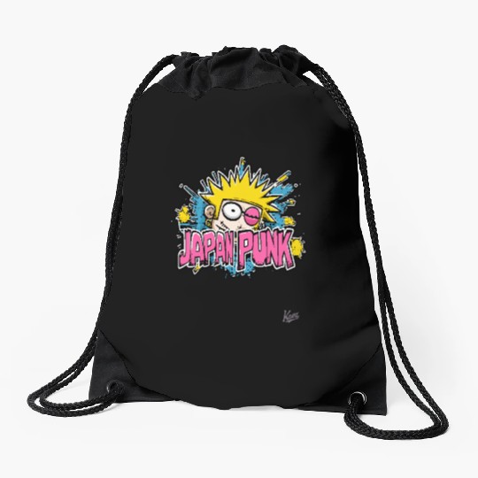 Music Rebel – Japan Punk Vibes Drawstring Bags