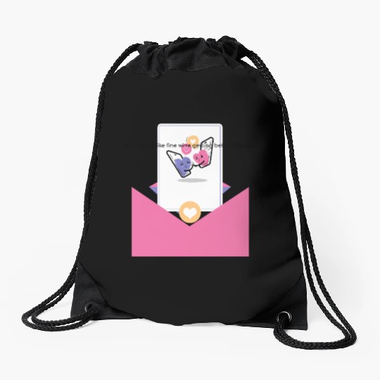 Getting Better with Age Valentine Day Drawstring Bags