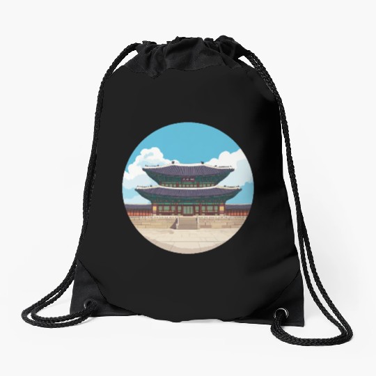 Old school Chinese kung fu Drawstring Bags