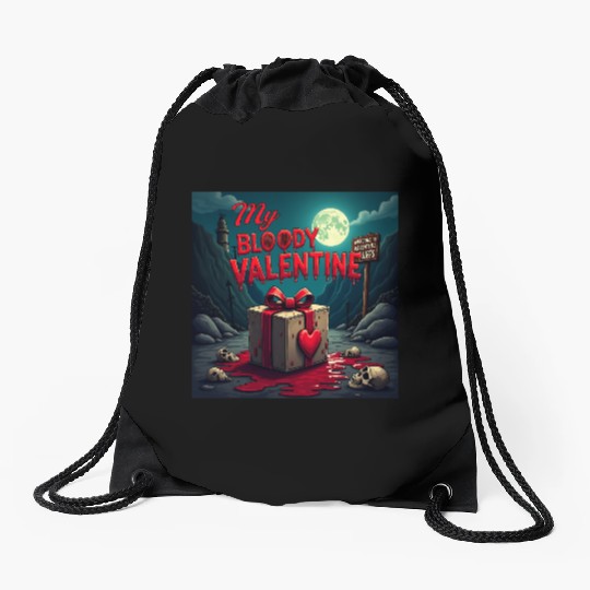 My bloody Valentine Drawstring Bags