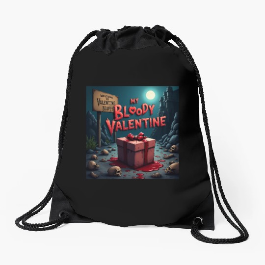 My bloody Valentine Drawstring Bags