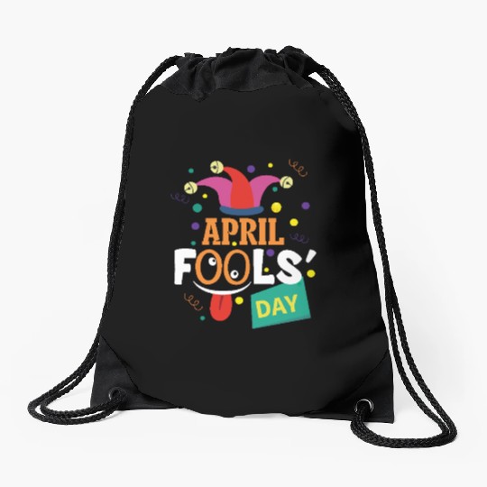 funny April fools Day April 1st prank and funny Drawstring Bags