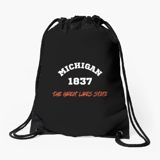 SAILING STRONG IN THE GREAT LAKES STATE Drawstring Bags