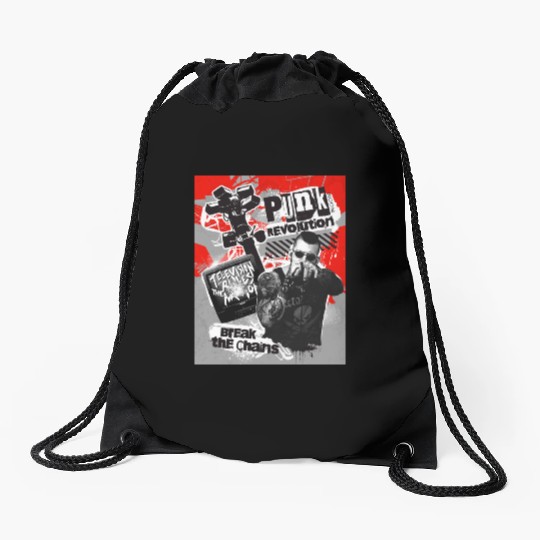 Untitled Project Punk Revolution 1 Drawstring Bags