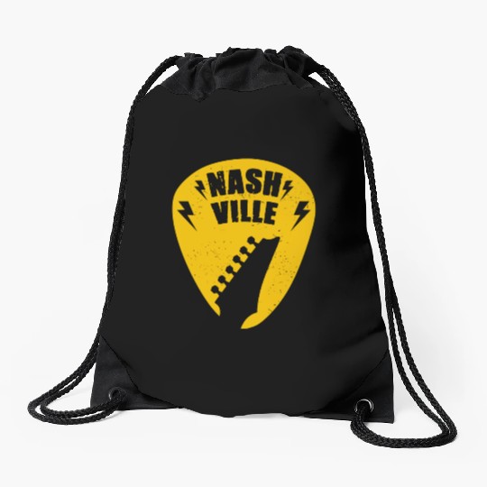 Nashville Music City Guitar Pick Drawstring Bags