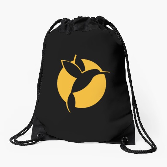 Hummingbird Sun Drawstring Bags