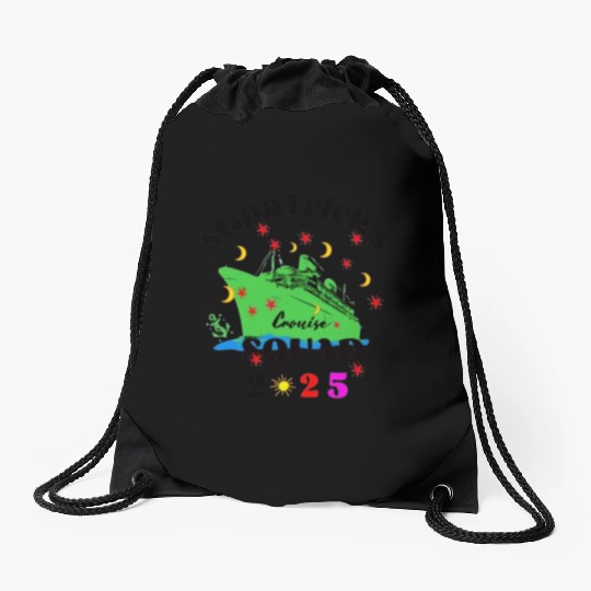 St. Patrick's day Cruise Squad 2025 Drawstring Bags