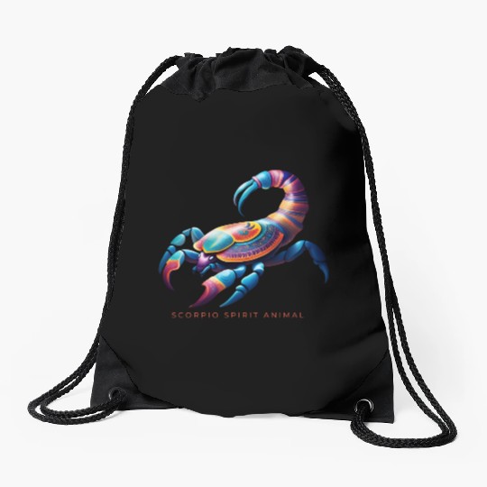 Scorpio Spirit Animal Scorpion Alebrije Male Drawstring Bags