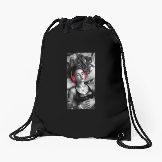 Aural Nirvana Drawstring Bags