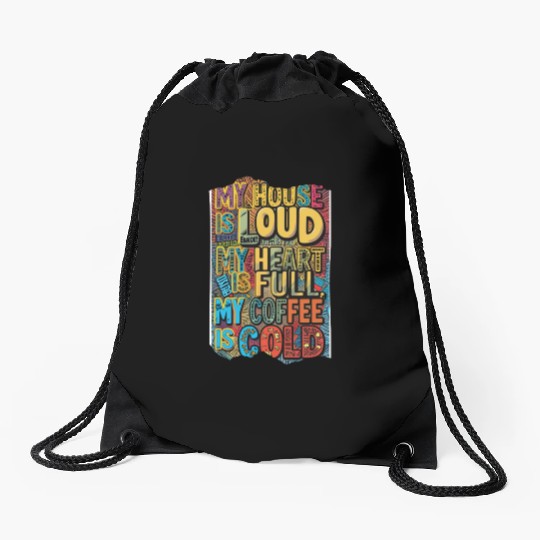 Parenting on hard mode Neurodivergent edition Drawstring Bags