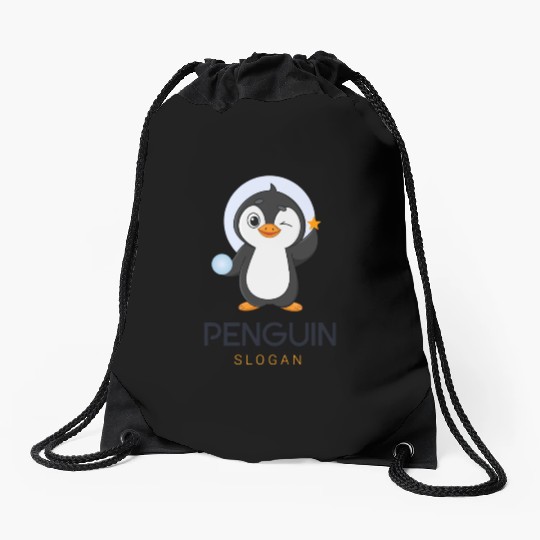 New penguin Drawstring Bags