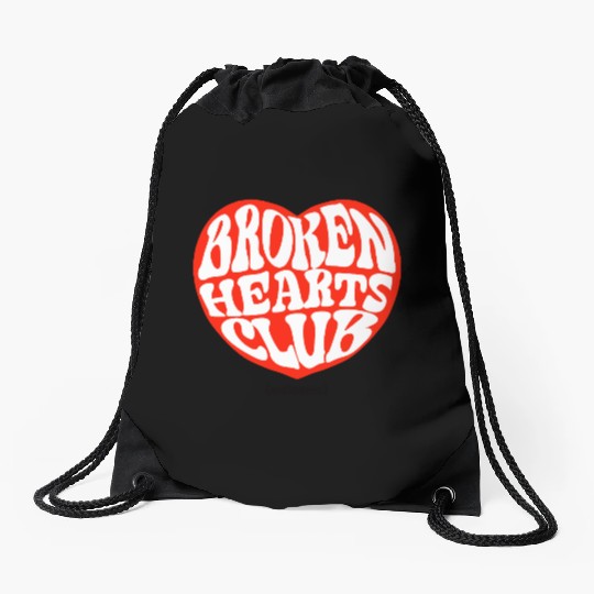 Broken Hearts Club Drawstring Bags