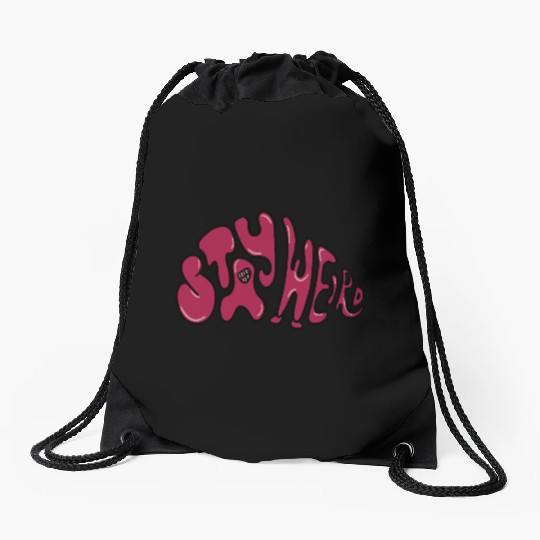 Stay Weird - Be Yourself Drawstring Bags