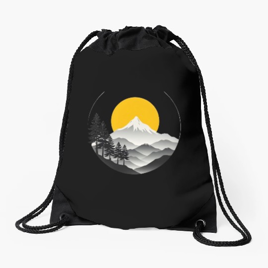 road trip Drawstring Bags