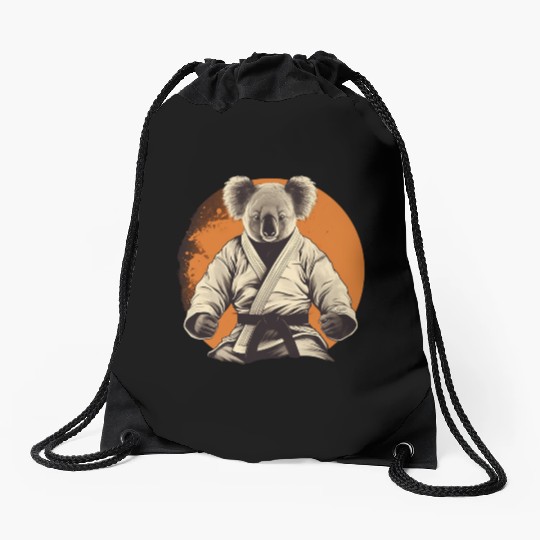 Jiu Jitsu/Judo/Fighter Koala Drawstring Bags