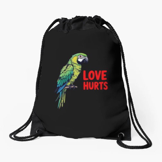Love Hurts Drawstring Bags