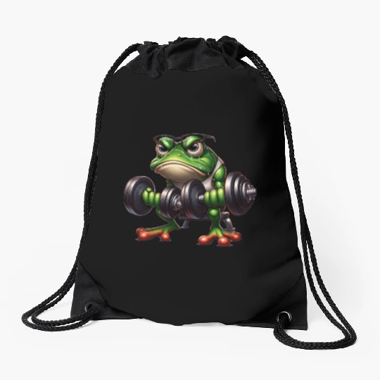 Ribbit & Rip Frog Drawstring Bags