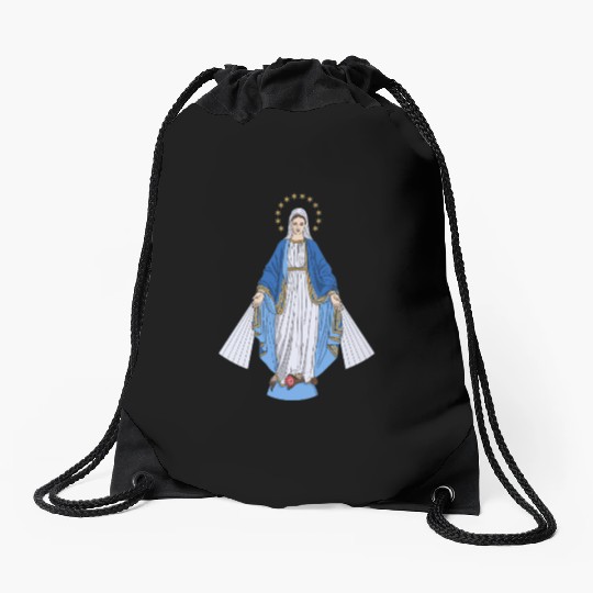 Mother Mary Drawstring Bags