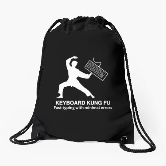 KEYBOARD KUNG FU Drawstring Bags