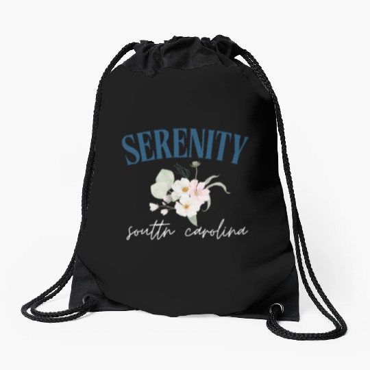 Serenity, SC Raglan Baseball Drawstring Bags