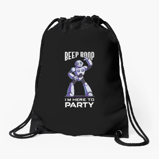 AI Robotics Geek Tech Humor Robot Drawstring Bags