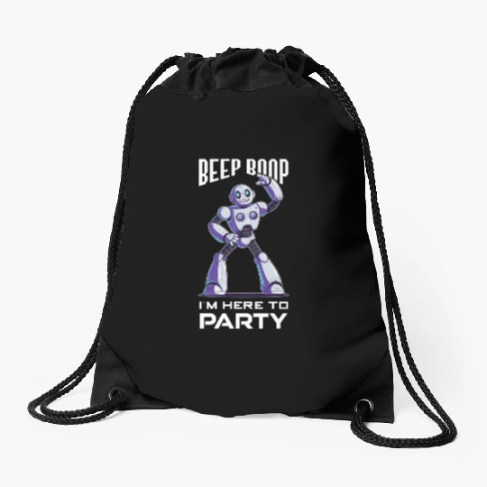 AI Robotics Geek Tech Humor Robot Drawstring Bags