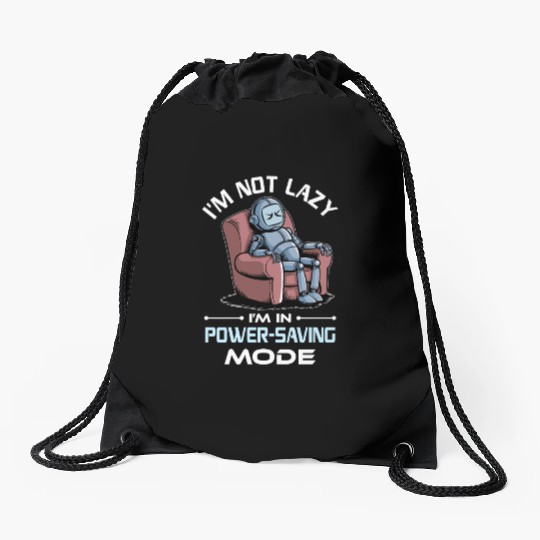 AI Robotics Geek Tech Humor Robot Drawstring Bags