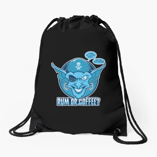 Rum or Coffee Drawstring Bags