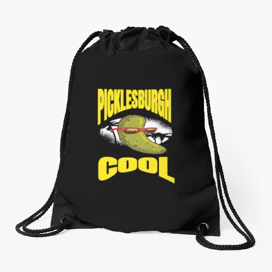 Pittsburgh Humor Picklesburgh Cool Relaxing Pickle Drawstring Bags