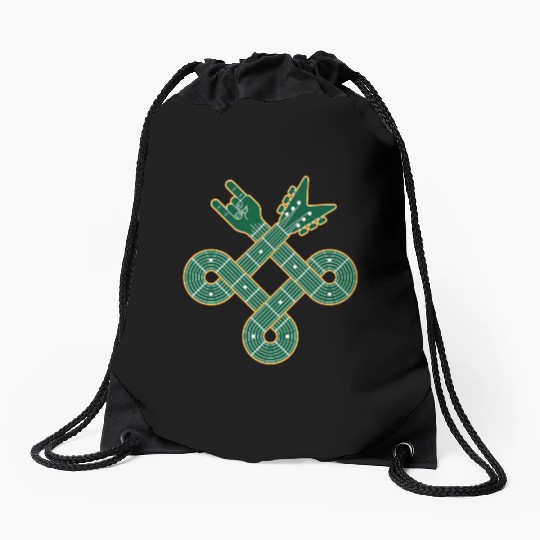 Celtic Knot Guitar | St. Patrick’s Day Drawstring Bags