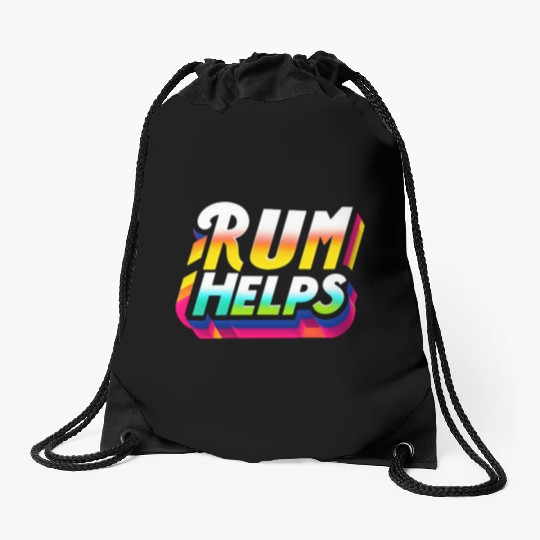 Rum Helps 9 Drawstring Bags