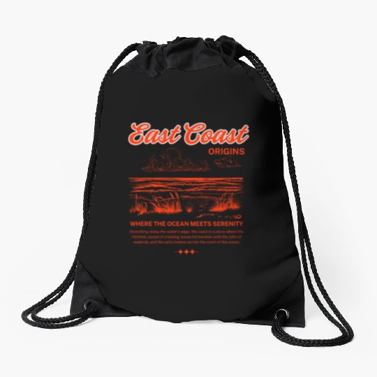 East Coast Origins Drawstring Bags – Ocean Serenity Design