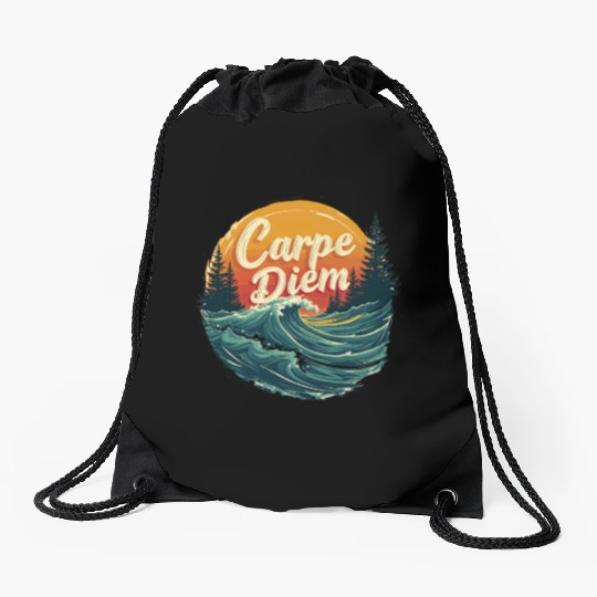 Carpe Diem Seize the Day Gift Drawstring Bags